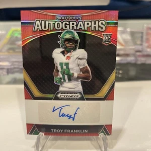 2024 Panini Prizm Draft TROY FRANKLIN Red Prizm Rookie AUTO #/199 Broncos 🔥 - Picture 1 of 4