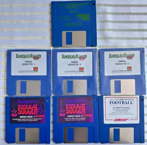 4 X AMIGA Sports Games On 9 Disks - Picture 1 of 2