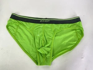 2xist Performance Lightning Speed Mesh Low Rise Brief Underwear Green Mens M - Picture 1 of 3
