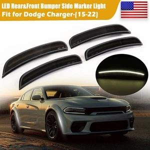 Para Dodge Charger 2015-2022 lente ahumada LED luz marcadora lateral trasera y delantera - Imagen 1 de 10