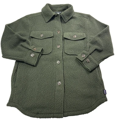 Patagonia Womens Retro Pile Fleece Shacket Size Small Pine Needle Green New - Image 1 of 4