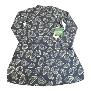 Lewis Girls Dress Size 8Y NWT 100% Organic Cotton Oyster Print - Picture 1 of 4