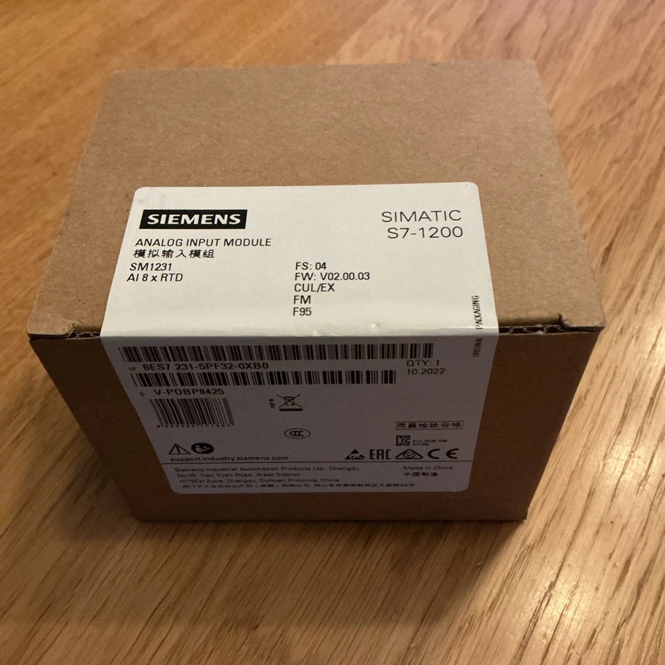 SIEMENS 6ES7 231-5PF32-0XB0 -MFS- ; S7-1200 ANALOG INPUT MODULE SM1231, 8AI; RTD - Bild 1 von 1