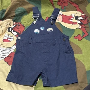 Ollie’s Place - Navy Overalls - Size 0 (6-12 Months) - Picture 1 of 4