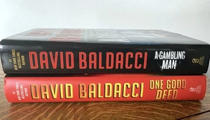 Lot of 2 DAVID BALDACCI One Good Deed + Gambling Man ~ HC w/DJ EXC! - Imagen 1 de 4