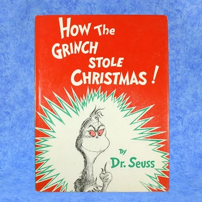 1957 How The Grinch Stole Christmas w/DUST JACKET 1st Edition Dr. Seuss MINTY! Foto 1 de 4