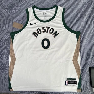 Boston Celtics Jayson Tatum Jersey Cream XXL 2XL Men’s #0 - Picture 1 of 5