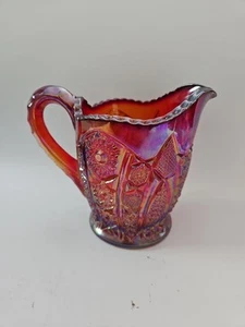 Vtg INDIANA Carnival GLASS Sunset AMBERINA Iridescent CREAMER GLOWY - Picture 1 of 11