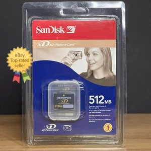 ⚡️NEW SanDisk 512MB xD-Picture Card Memory (Fits Olympus & FujiFilm)⚠️SEALED - Picture 1 of 4