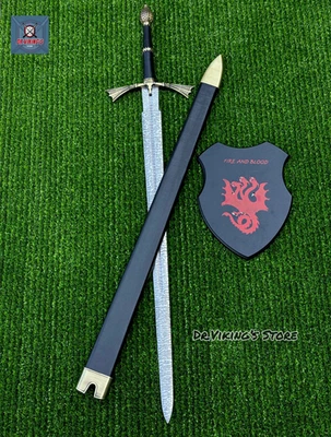 Espada réplica de acero inoxidable Dark Sister hecha a mano con montaje en pared y vaina. Foto 1 de 3