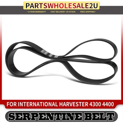 Correa serpentina de alta resistencia de 88,58 pulgadas para International Harvester 4300 4300LP 4400 Foto 1 de 4