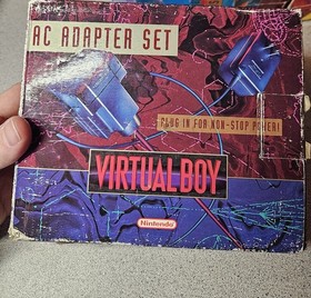 Nintendo Virtual Boy AC Adapter Set Multicolor Wired Console Boxed