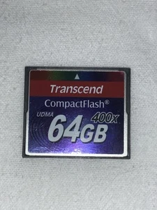 Transcend 64GB 400x Compact Flash Memory Card CF - Picture 1 of 1