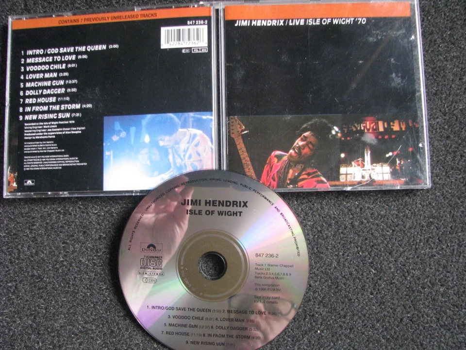 Jimi Hendrix-Live Isle of Wright 70 CD-1991 EU-Germany-Polydor Records-847 236 2 - Bild 1 von 1