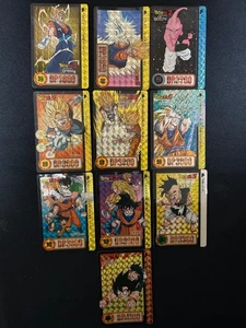 Dragon Ball Carddass Kira 10 Piece Set Collectible Used Cards with Scratches - Picture 1 of 12