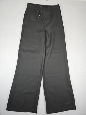 Брюки Bebe размер 4 27x32,5 черные однотонные укороченные широкие брюки брюки из полиэстера - Изображение 1 из 4