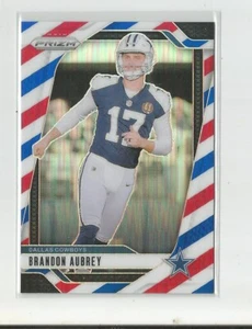 2024 Panini Prizm BRANDON AUBREY Rosso Bianco Blu Prizm - Foto 1 di 1