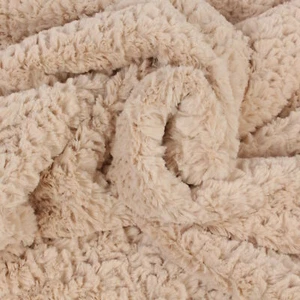 Stoff Meterware Bruno Fellimitat Rosa 100% Polyester weich pflegeleicht Deko - Bild 1 von 5
