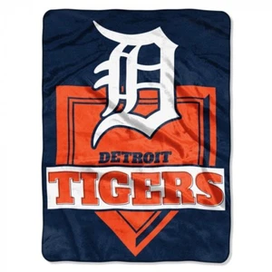 Detroit Tigers Super Sized Plush Blanket 60 x 80 - Picture 1 of 1
