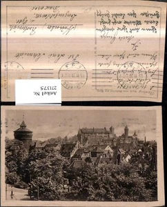 271375,Nürnberg Blick vom Hallertor zur Burg Totale - Picture 1 of 1