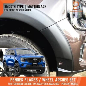 Matteblack 6" Smooth Fender Flare Arch For Ford Everest MY23.5 P704 2022 2023 - Picture 1 of 5