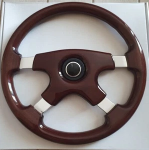 Lenkrad IN Radica Dunkelheit Rassen Chrom Modell Omega Durchmesser 37 SPORTLINE - Bild 1 von 8