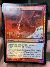 Foil Lighting Bolt M10 MTG PL Card