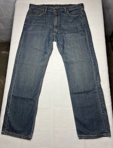 Levis Jeans Mens 40x32 (39x30.5) Blue 505 Straight Leg Medium Wash Classic Denim - Picture 1 of 8