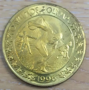 Goldmünze 10 Euro Griechenland Olympiade 1996 farbig bankfrisch - Bild 1 von 2