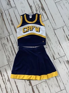 Authentic 2 Piece Cheerleader Uniform: "Trojans" - Picture 1 of 9