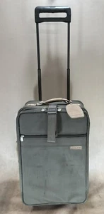 Briggs & Riley Olive Ballistic Nylon 21" Upright Wheeled Carry-On Suitcase U21P - Picture 1 of 11