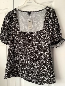 New With Tags Lovely Ladies River Island Paris Stretch Blouse Size 12 