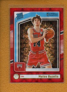 Matas Buzelis 2024-25 Donruss Rated Rookie International RC #240 Chicago Bulls - Picture 1 of 4