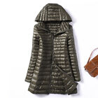 Packable Ultralight Parka Women Long 90% Duck Down Jacket Coat Overcoat Puffer B