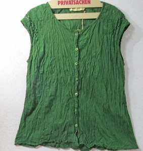 PRIVATSACHEN süße Bluse GERANIUND aus Broderie 44-46-48 'gras' grün - Bild 1 von 3