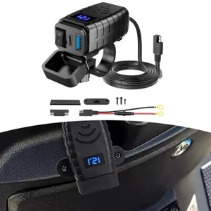 Capable de charger deux appareils simultanément moto adaptateur USB pour QC 3 0 - Photo 1 sur 9