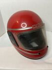 Vintage Maxon Mark 2 Helmet Red Motocross Motorcycle Moto X Large