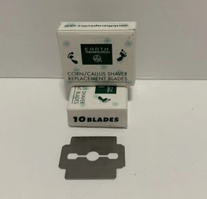 Earth Therapeutics Corn Callus Replacement Shaver Blades 10 Blade Pack LOT OF 2 - Picture 1 of 12