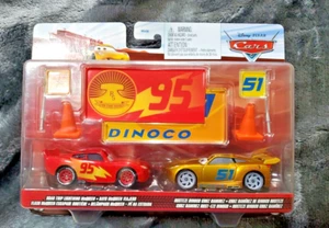Disney Cars Dinoco Racing Center Cruz #51 Road Trip Lightning McQueen #95 NEU - Bild 1 von 17