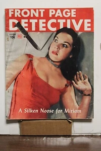 FRONT PAGE DETECTIVE (1948) August, A Silken Noose for Miriam, Dell - Picture 1 of 3