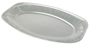 Ovale Folienplatten Aluminium Serviertabletts Buffet Einweg Party 14" 17" - Bild 1 von 1