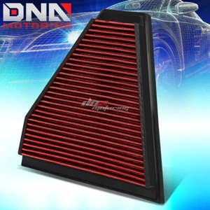 FOR 06-13 BMW E90 3-SERIES RED REPLACEMENT RACING HI-FLOW DROP IN AIR FILTER - Picture 1 of 6