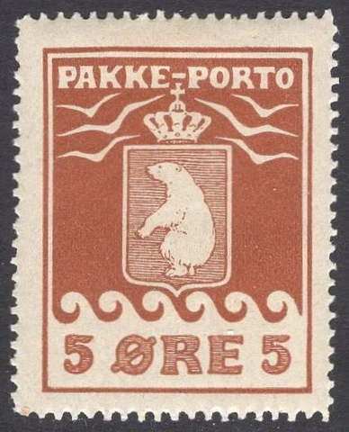 Greenland Q3 Parcel Post Pakke-Porto Polar Bear. FACIT P6 MH, VF Cover