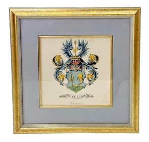 Ora Et Labora Verselt Coat of Arms Crest Wenning Vorsterman Dutch Picture Art - Picture 1 of 4