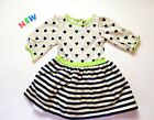 Toddler Kids Girls Clothes Size 5 - 6  NWT Good Lad Heart Stripe Dress