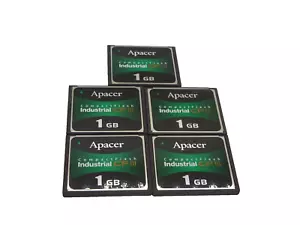 5 STÜCK APACER CF III INDUSTRIAL COMPACT FLASH KARTE 1GB #GK9752 - Bild 1 von 1