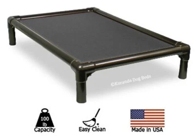 Kuranda Indoor Dog Bed - Walnut PVC Frame - 40oz Vinyl Fabric - Image 1 of 4