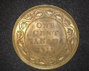 CANADÁ 1911 CENTAVO GRANDE KM15 ELECCIÓN SIN CIRCULAR ~FCS-975 - Imagen 1 de 2