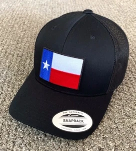 State of TEXAS Flag Hat SnapBack Trucker Mesh Cap Handcrafted in Florida - Picture 1 of 3
