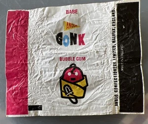 1969 Anglo Bubble Gum GONK WAX GUM WRAPPER- BABE VARIANT - Picture 1 of 1